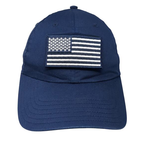 USA Flag Volition Puma Strapback Hat Blue One Size Solid Adjustable - Picture 1 of 10
